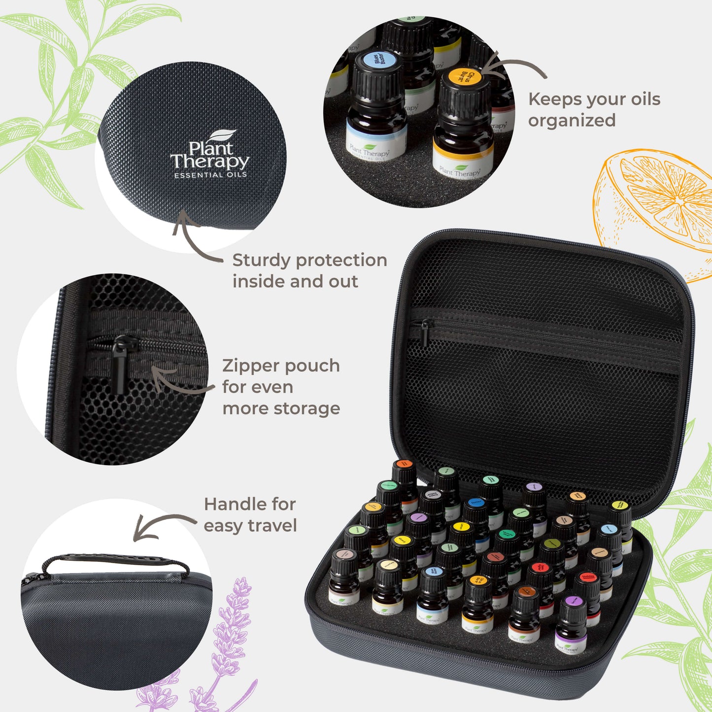 15 & 15 Essential Oil Set with Carrying Case - EcoStuff