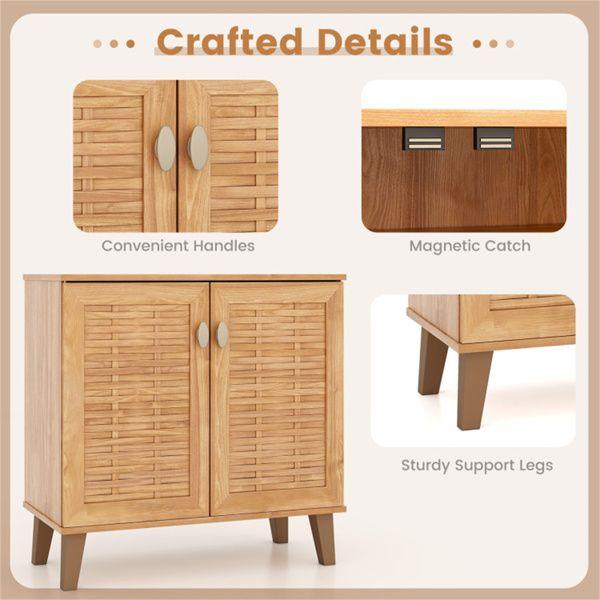 4-Tier Shoe Cabinet Storage Organizer - EcoStuff