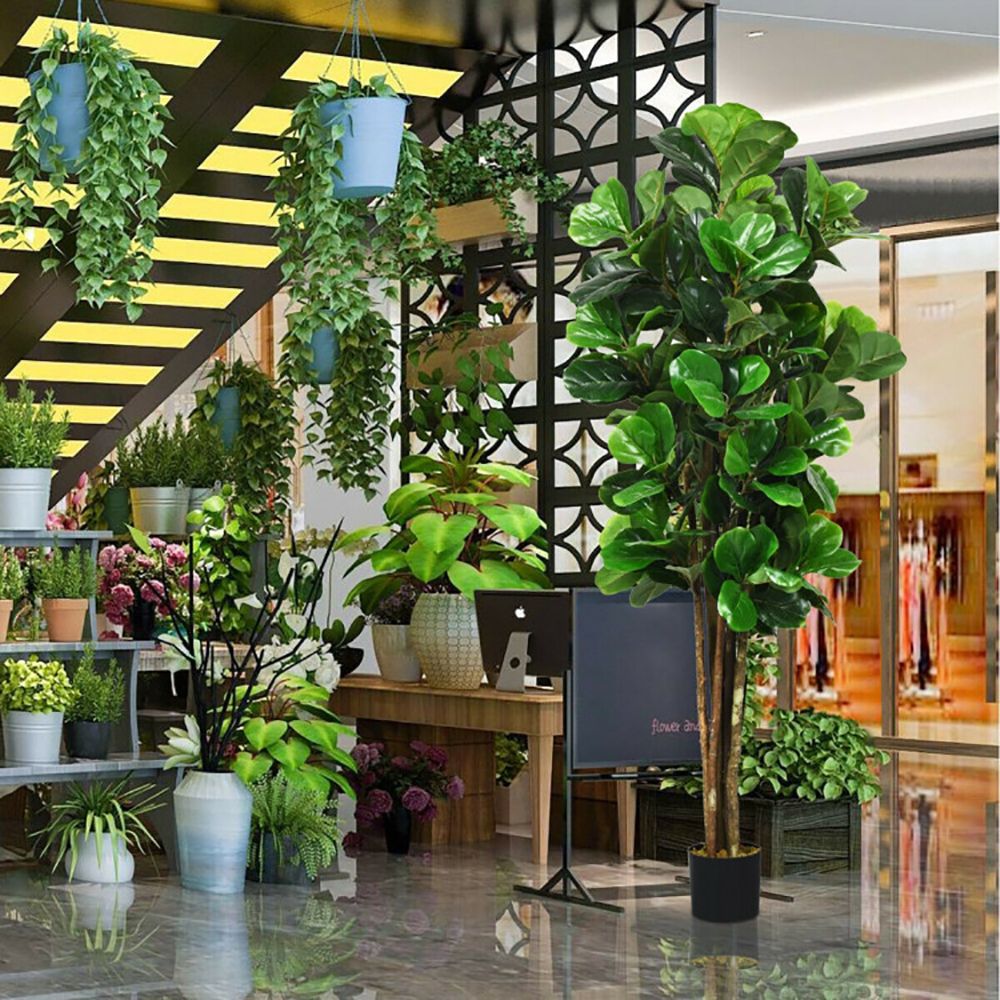 6ft Indoor and Outdoor Artificial Green Plant - EcoStuff