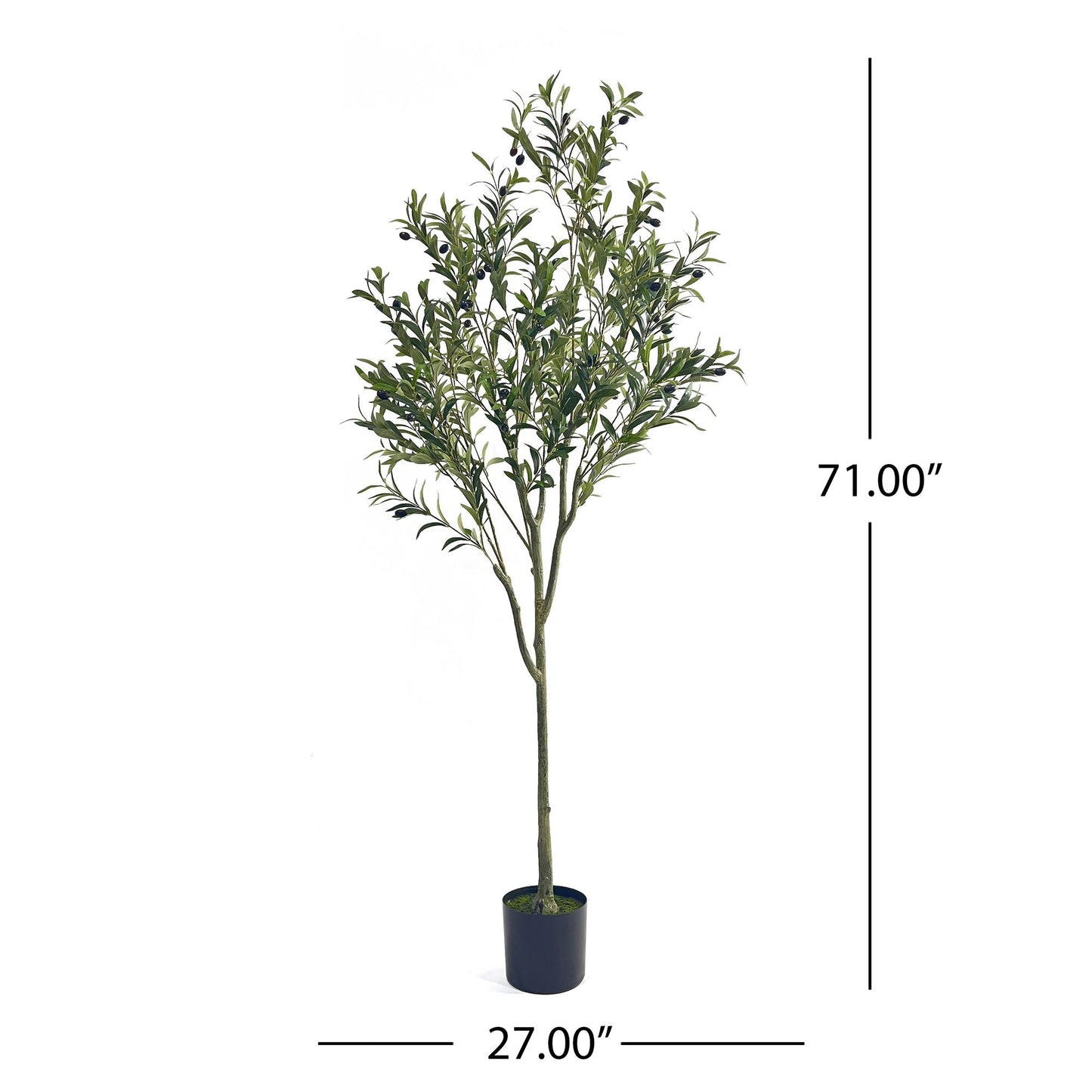 71 Inch Artificial Olive Tree Plant - EcoStuff