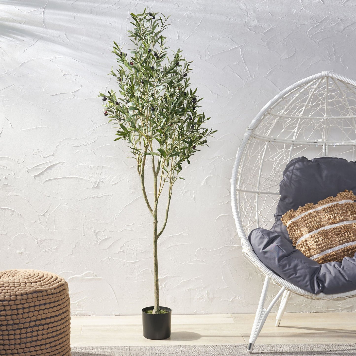 71 Inch Artificial Olive Tree Plant - EcoStuff