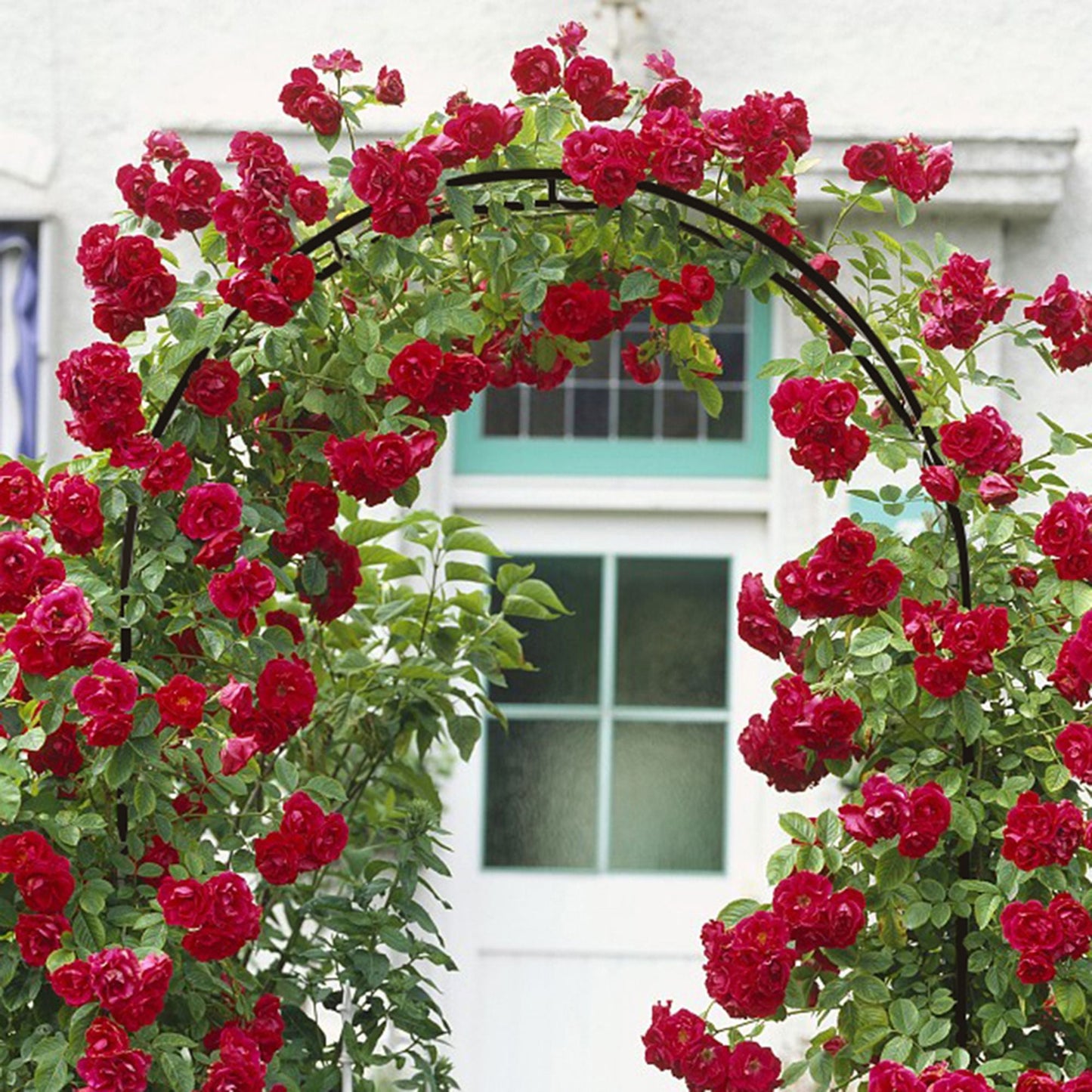 78"H x 45"W Metal Garden Arch Trellis - EcoStuff