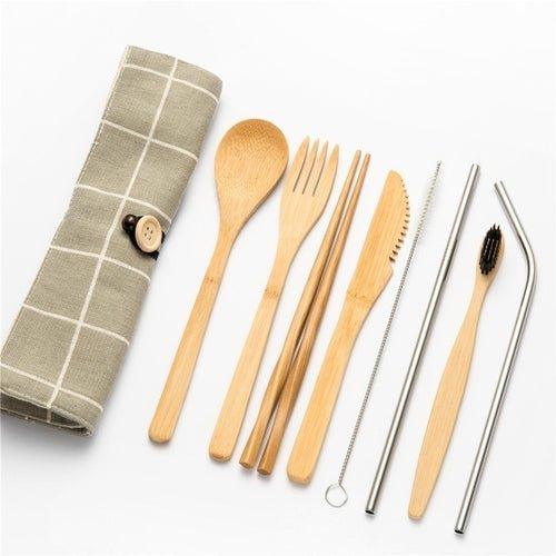 Eco-Friendly Bamboo Cutlery Set - EcoStuff