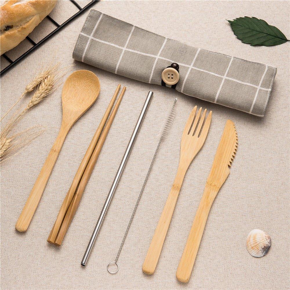 Eco-Friendly Bamboo Cutlery Set - EcoStuff