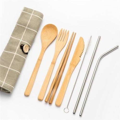 Eco-Friendly Bamboo Cutlery Set - EcoStuff
