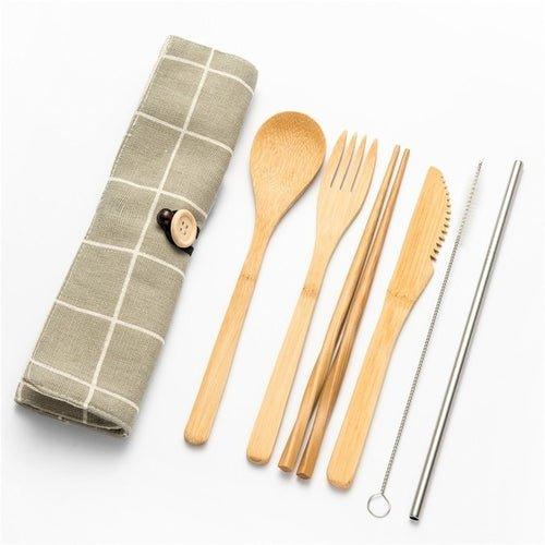 Eco-Friendly Bamboo Cutlery Set - EcoStuff