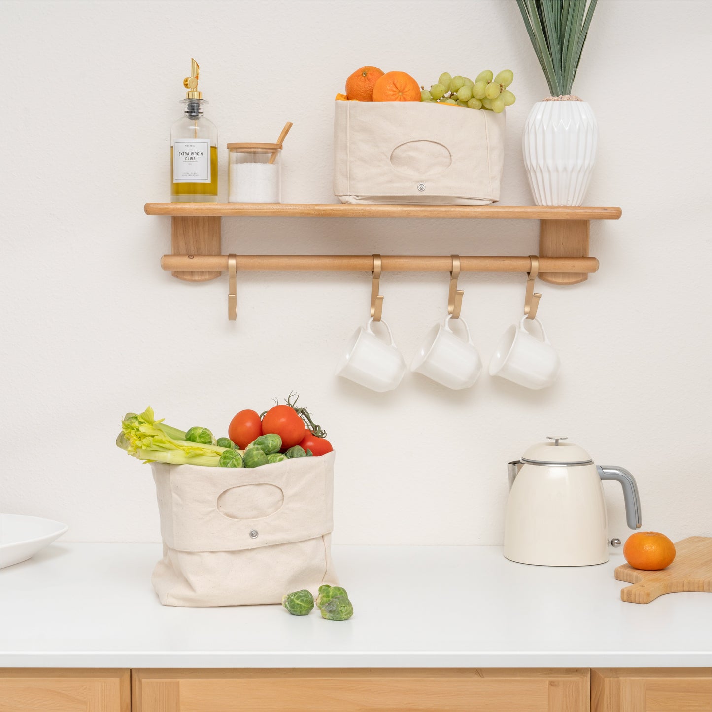 Canvas Basket - Set of 2 - EcoStuff