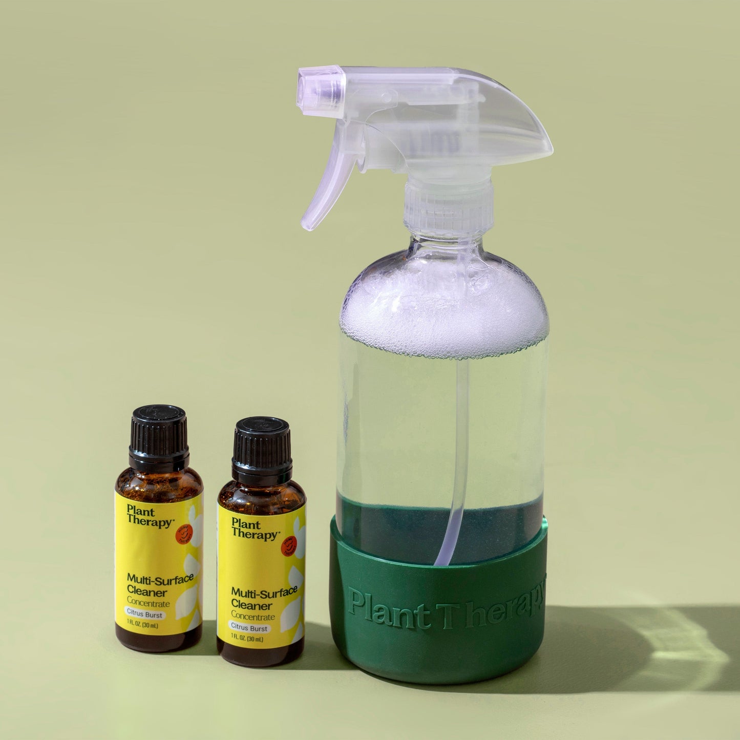 Cleaning Duo: Citrus Burst + Forest Green Sleeve - EcoStuff