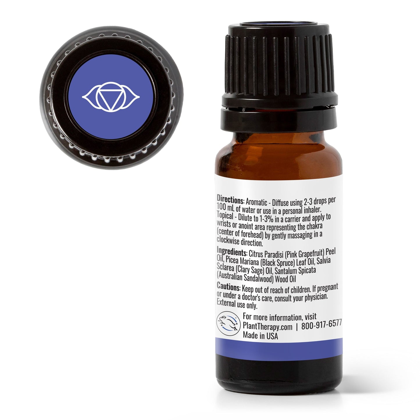 Clear Intuition (Brow Chakra) Essential Oil 10 mL - EcoStuff