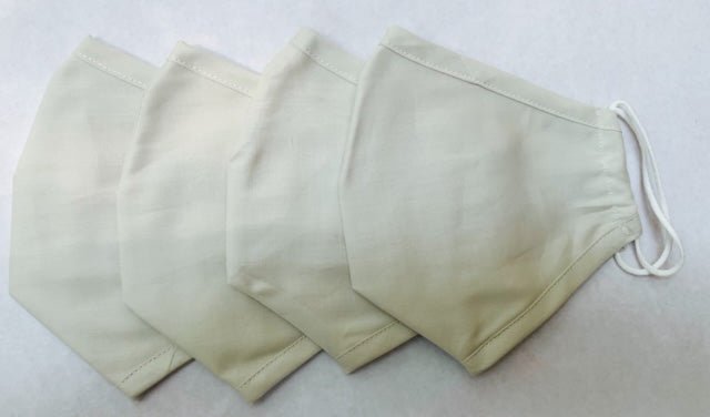 CLOSEOUT: Organic Cotton Face Masks- 4 pack- All Sales Final! - EcoStuff