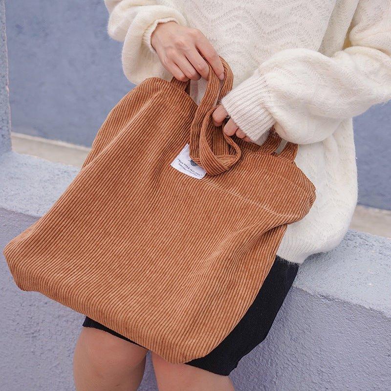 Sustainable Corduroy Tote Bag - EcoStuff