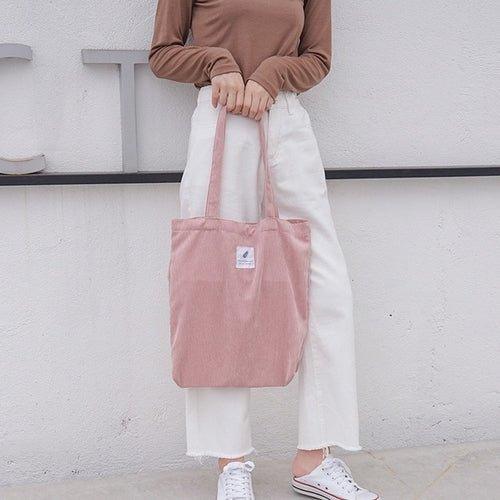 Sustainable Corduroy Tote Bag - EcoStuff