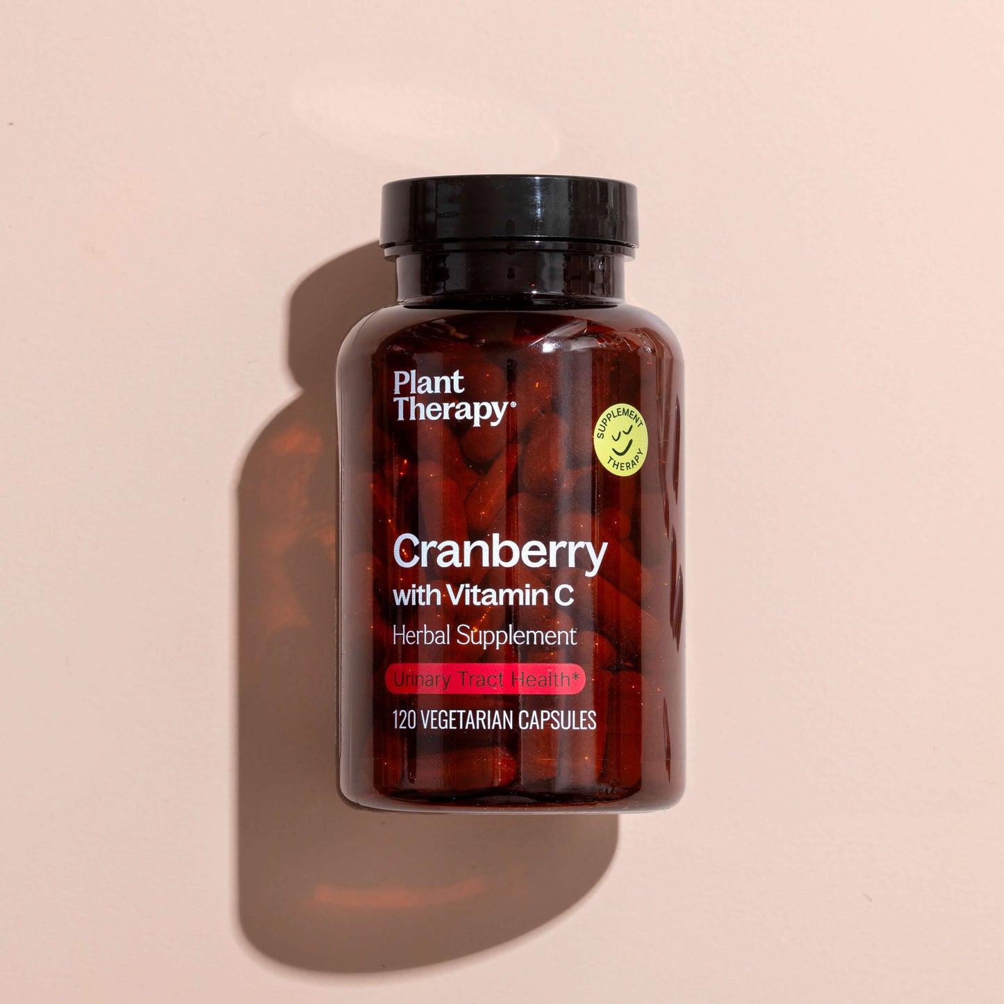 Cranberry with Vitamin C Herbal Supplement - 120 Capsules - EcoStuff