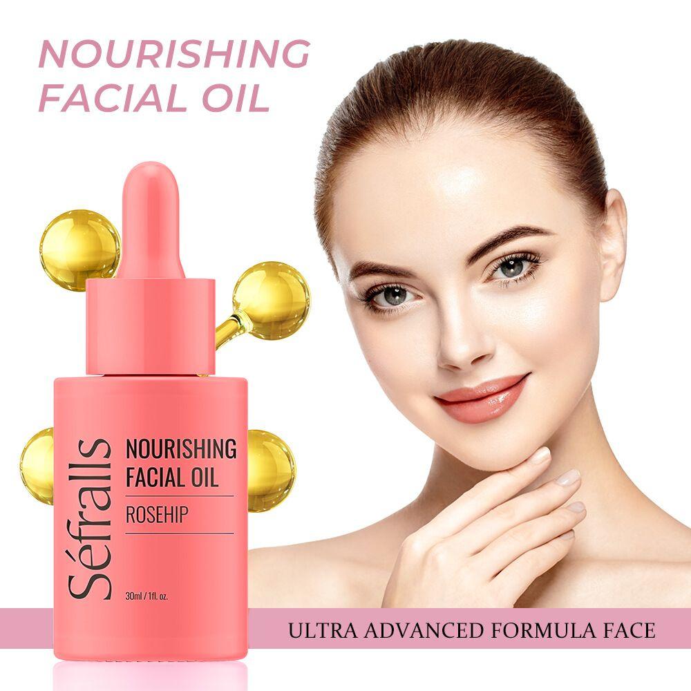 Organic Rosehip Oil for Face - Organic Cold Pressed Rose Hip Oil for Skin and Body Care -- Sefralls Rosehip Facial Essence Oil, Rosehip Seed Facial Oil for Gua Sha Massage - EcoStuff