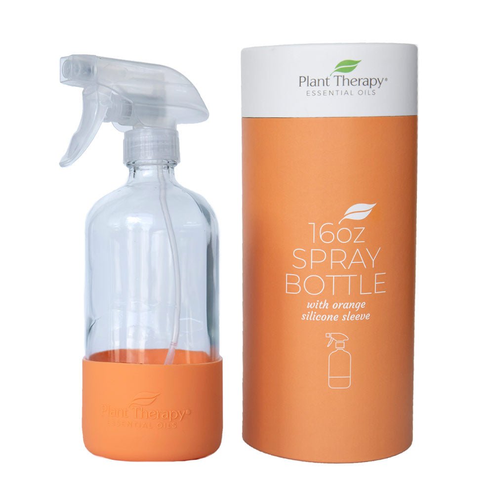 Glass Spray Bottle with Orange Sleeve - EcoStuff
