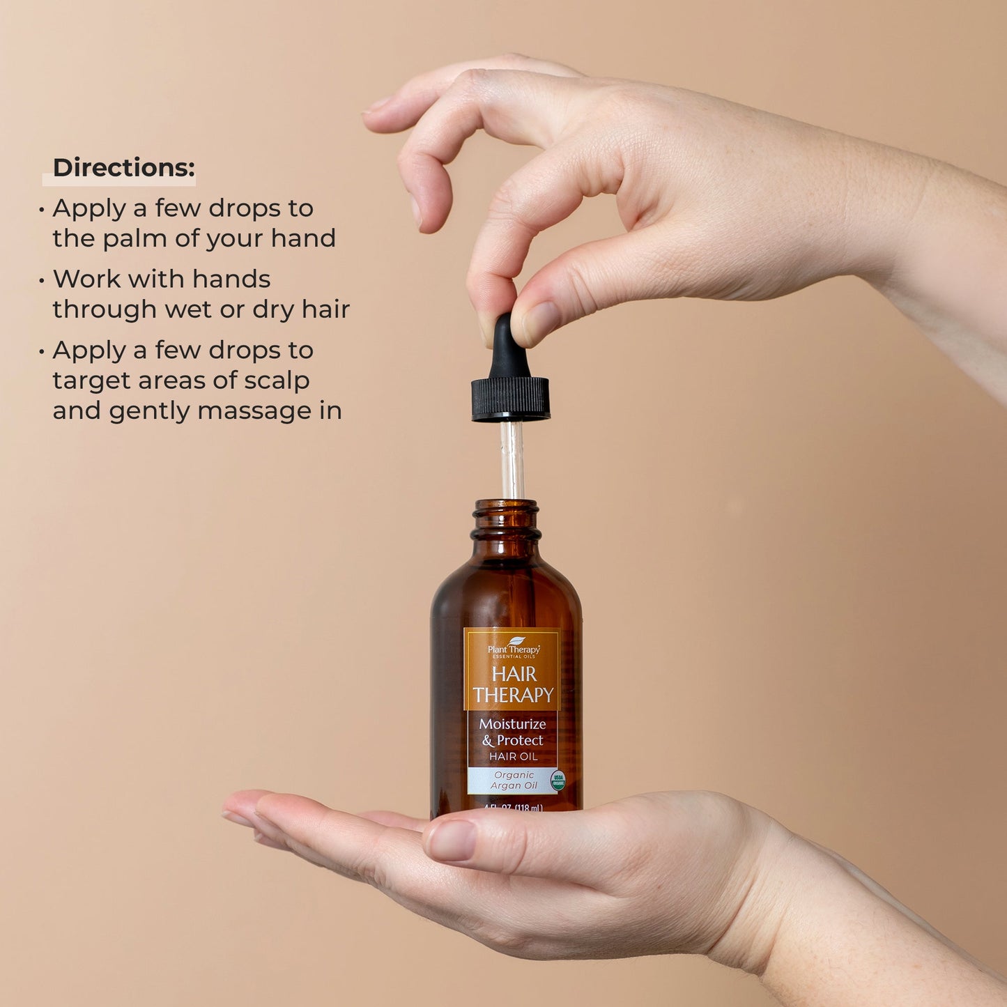 Hair Therapy Moisturize & Protect Hair Oil (Organic Argan Oil) - EcoStuff
