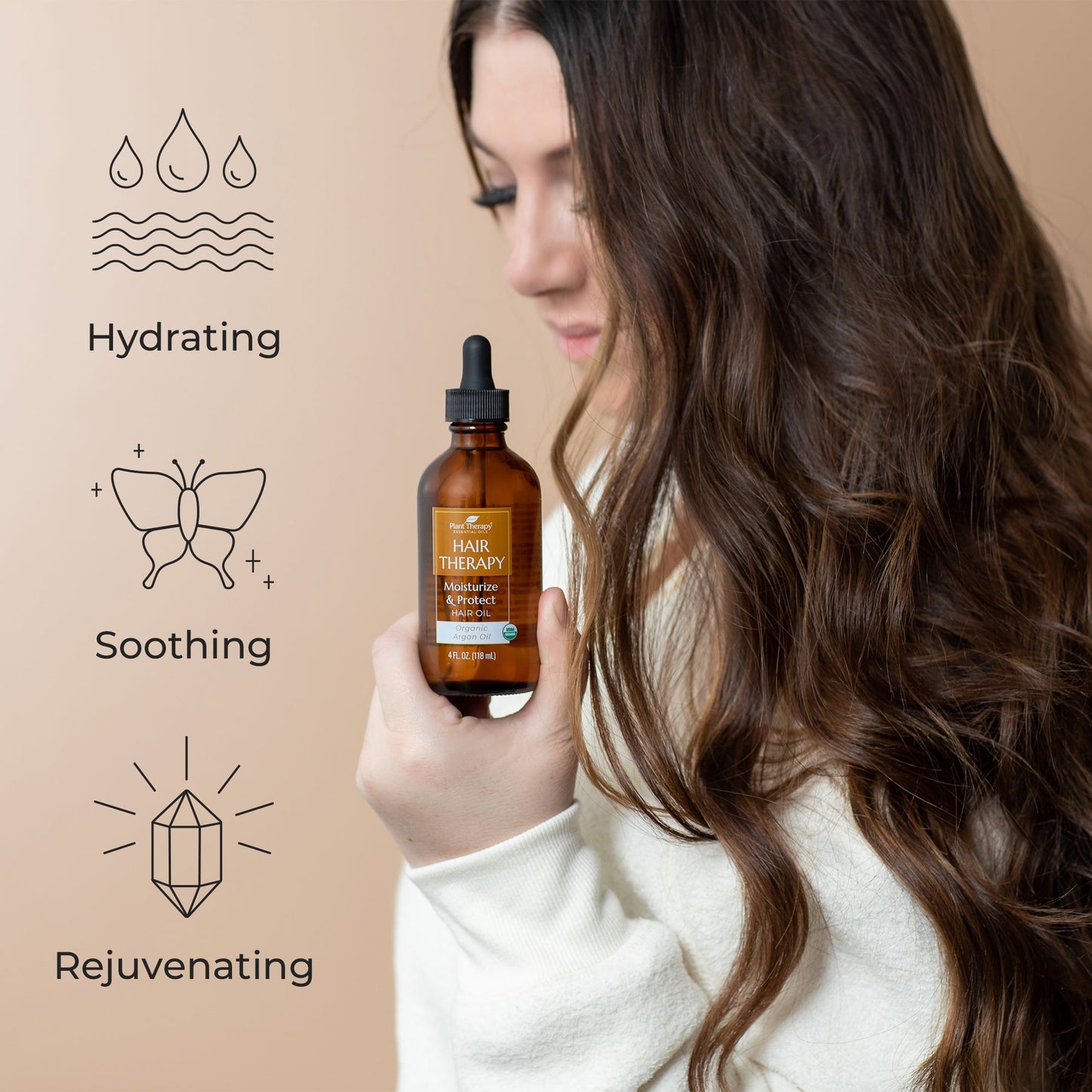 Hair Therapy Moisturize & Protect Hair Oil (Organic Argan Oil) - EcoStuff