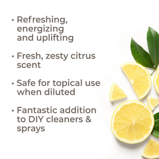 Lemon Steam Distilled Essential Oil - EcoStuff
