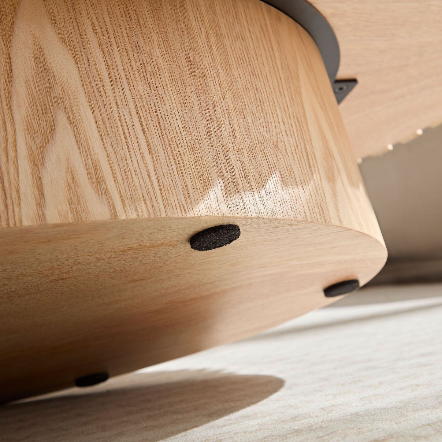Modern Handcraft Drum Coffee Table Oval Natural Ash - EcoStuff