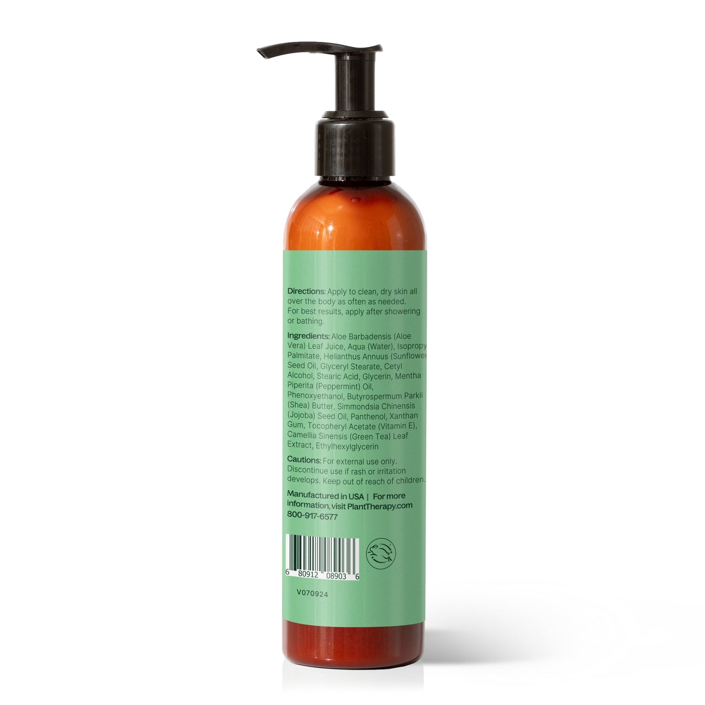 Peppermint Body Lotion with Aloe and Shea - EcoStuff