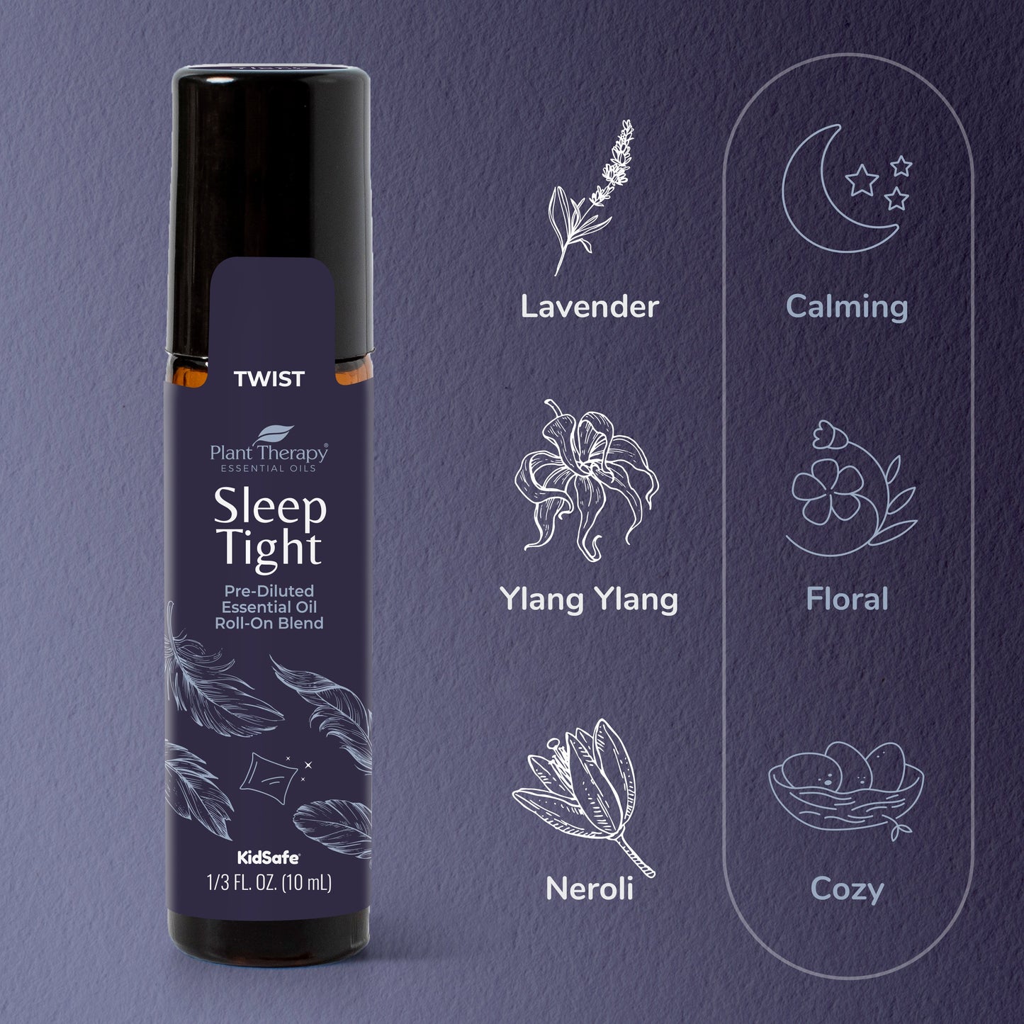 Sleep Tight Essential Oil Blend Pre - Diluted Roll - On - EcoStuff