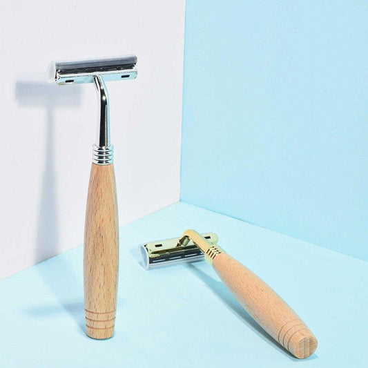 Stainless Steel Wooden Razor - EcoStuff