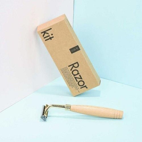 Stainless Steel Wooden Razor - EcoStuff