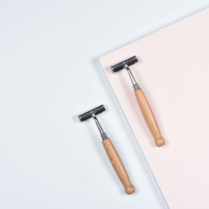 Stainless Steel Wooden Razor - EcoStuff