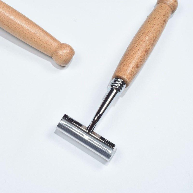Stainless Steel Wooden Razor - EcoStuff