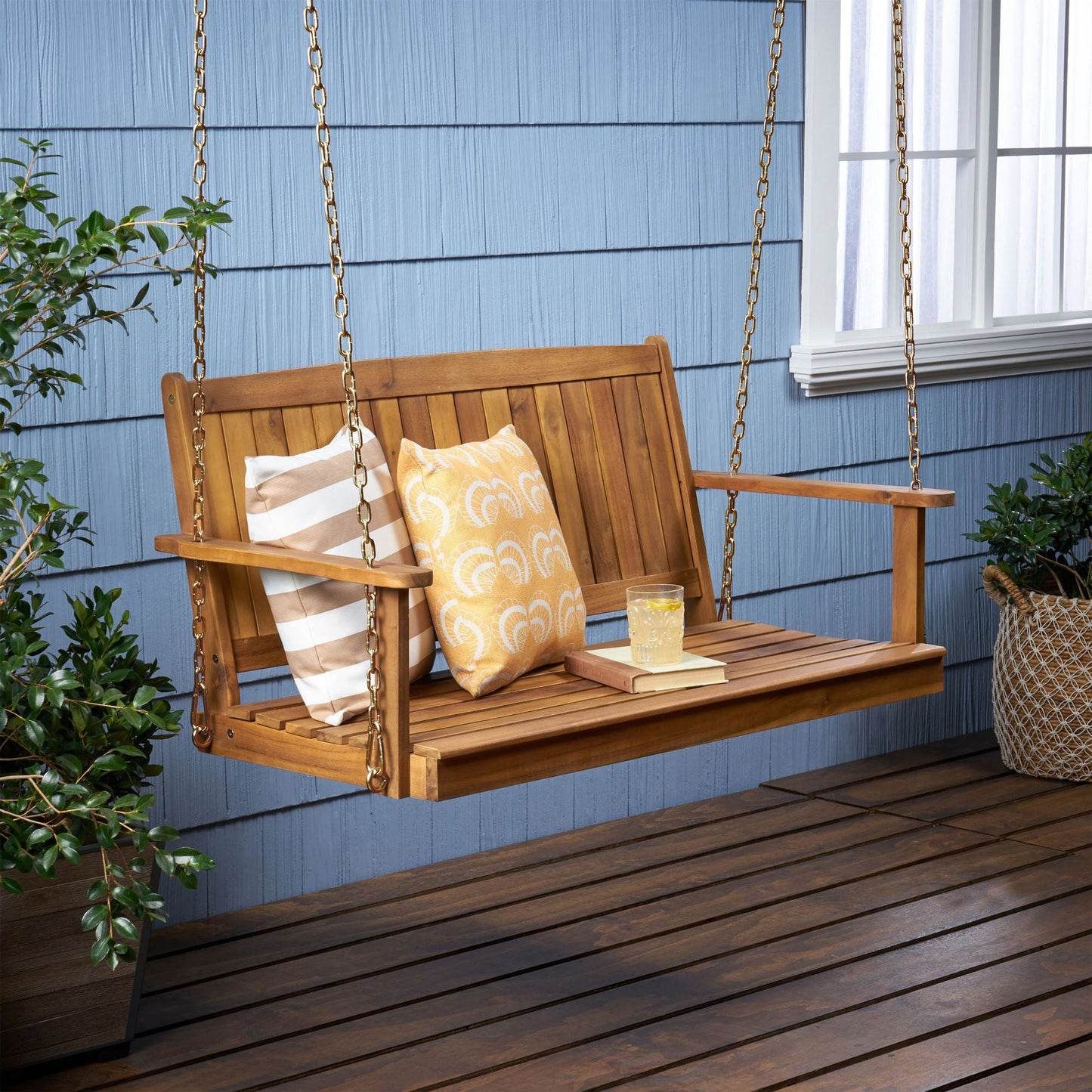 TAMBORA WOODEN PORCH SWING - EcoStuff
