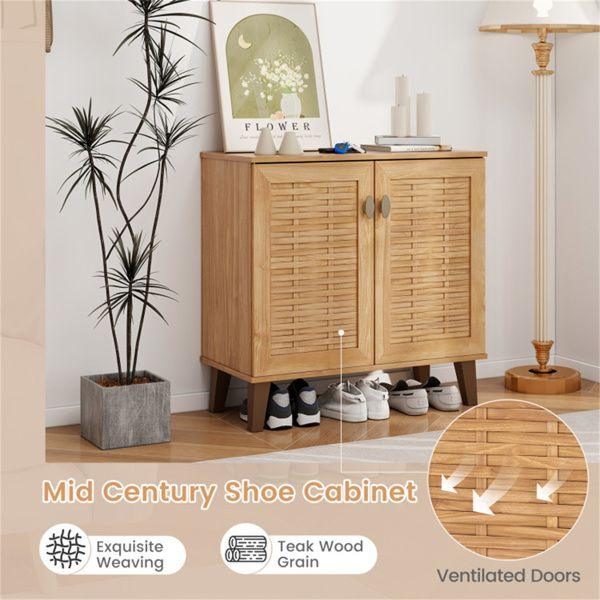 4-Tier Shoe Cabinet Storage Organizer - EcoStuff