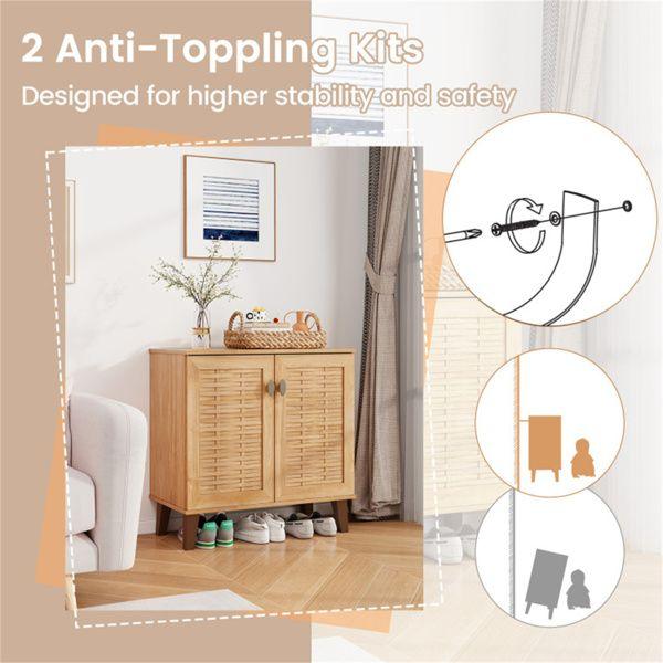 4-Tier Shoe Cabinet Storage Organizer - EcoStuff