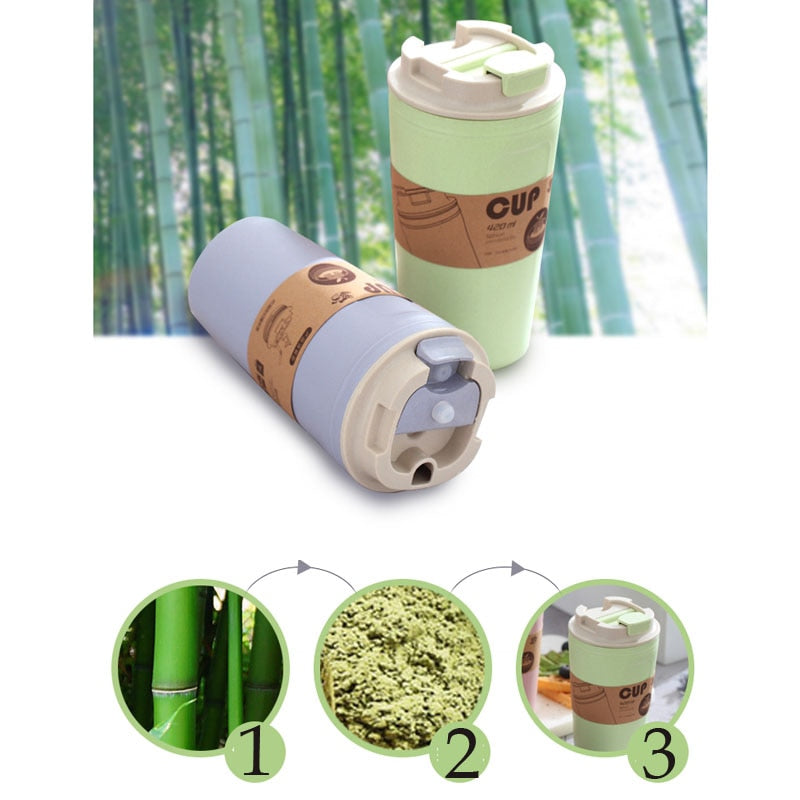 420ml Reusable Bamboo Coffee Cup