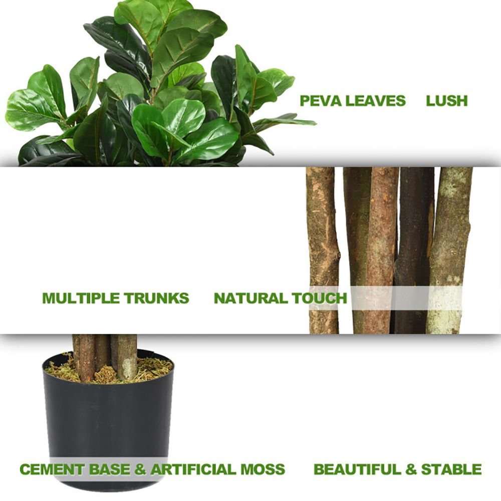 6ft Indoor and Outdoor Artificial Green Plant - EcoStuff
