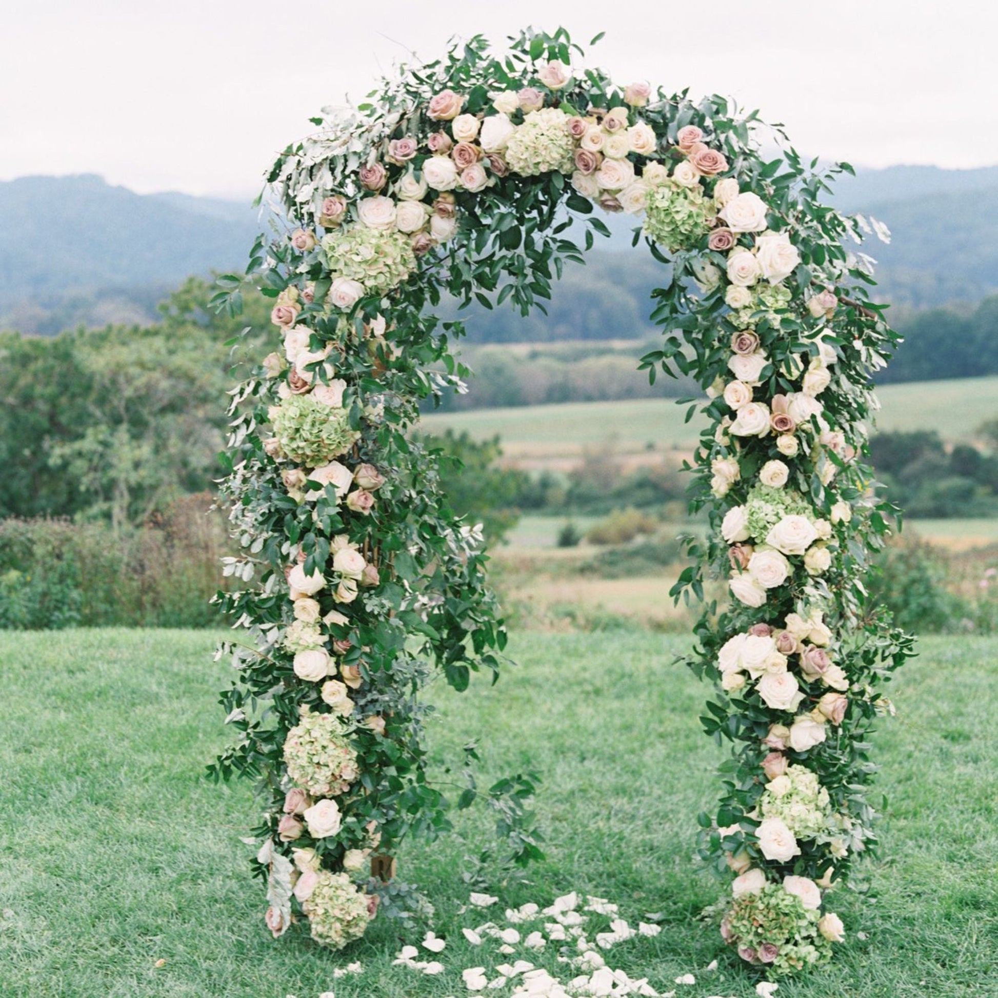 78"H x 45"W Metal Garden Arch Trellis - EcoStuff