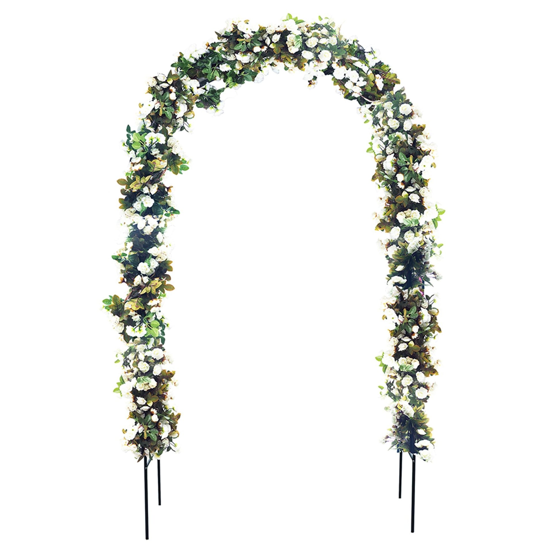 78"H x 45"W Metal Garden Arch Trellis - EcoStuff