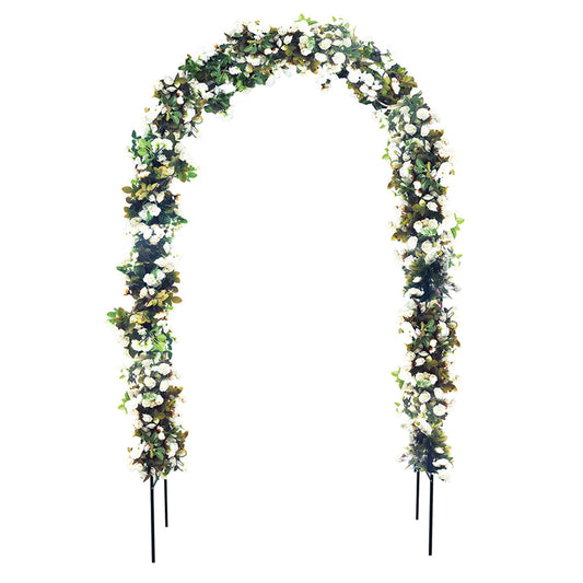 78"H x 45"W Metal Garden Arch Trellis - EcoStuff