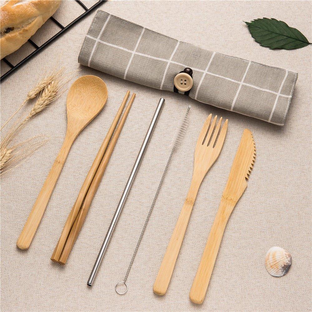 Bamboo Traveling Cutlery Set - EcoStuff