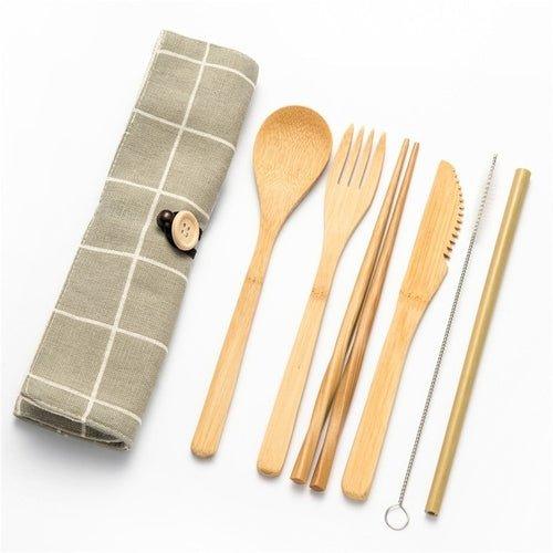 Bamboo Traveling Cutlery Set - EcoStuff