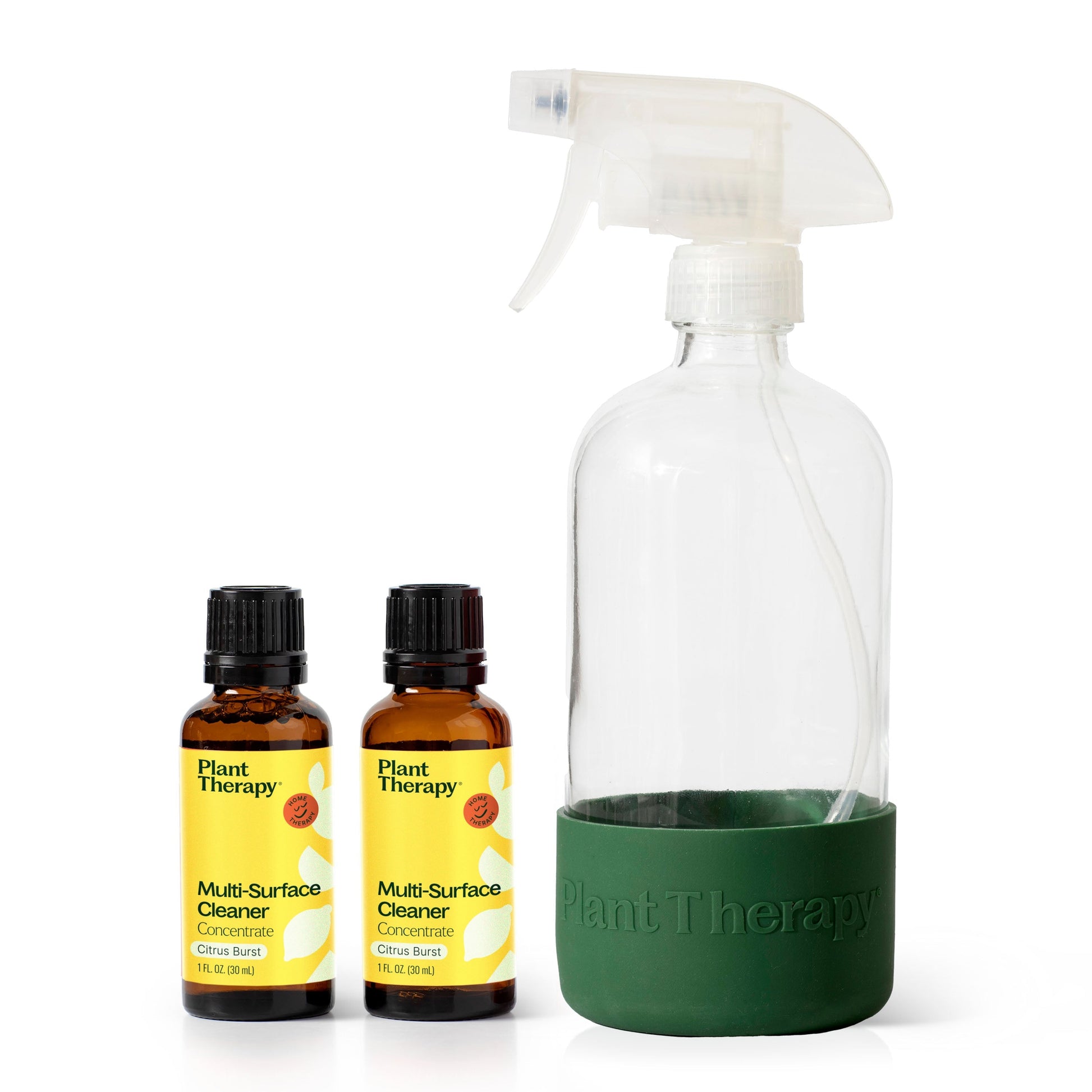 Cleaning Duo: Citrus Burst + Forest Green Sleeve - EcoStuff