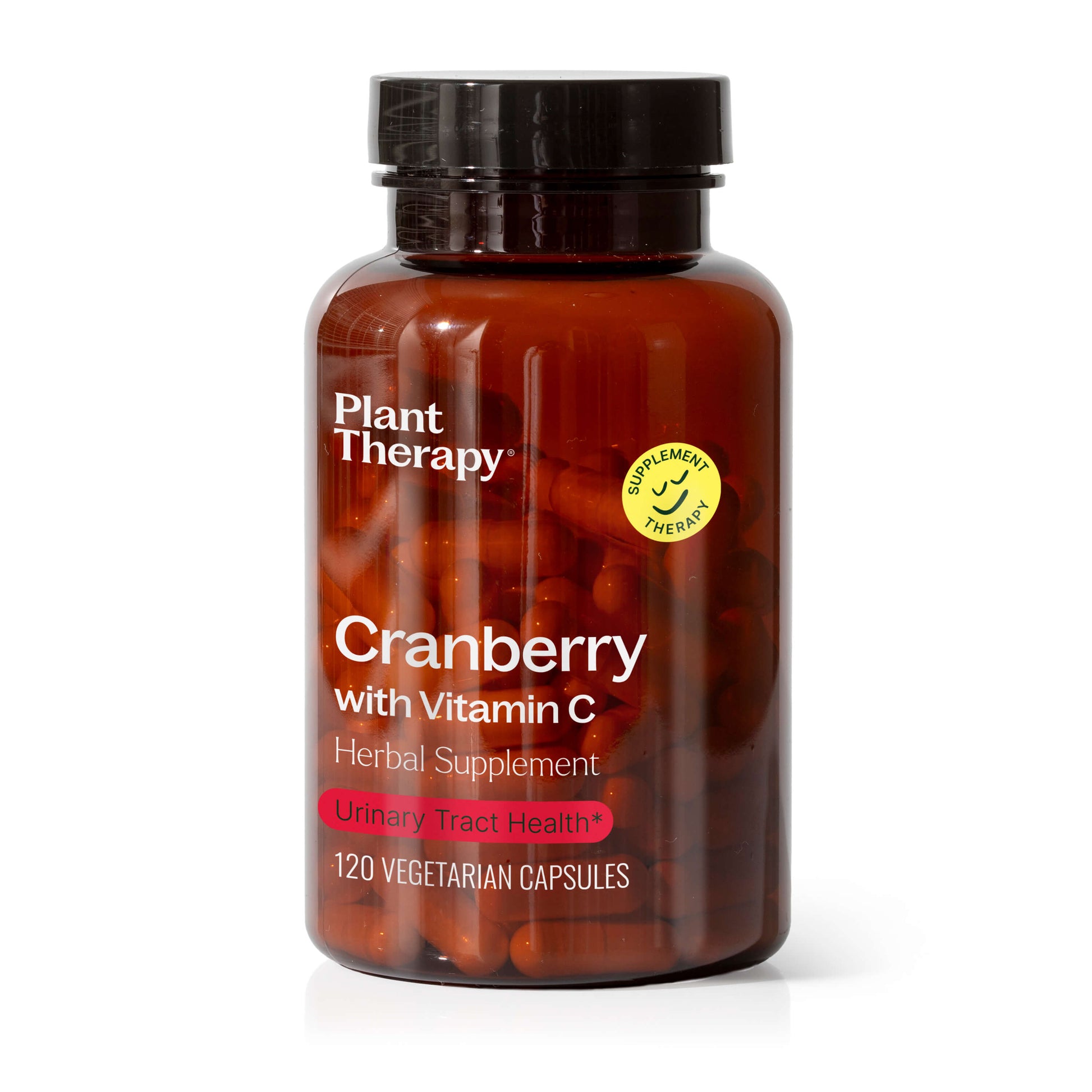 Cranberry with Vitamin C Herbal Supplement - 120 Capsules - EcoStuff