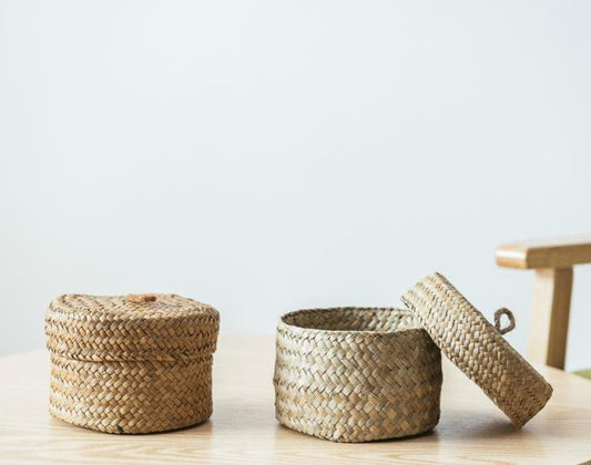 Handmade Bamboo Storage Baskets - EcoStuff