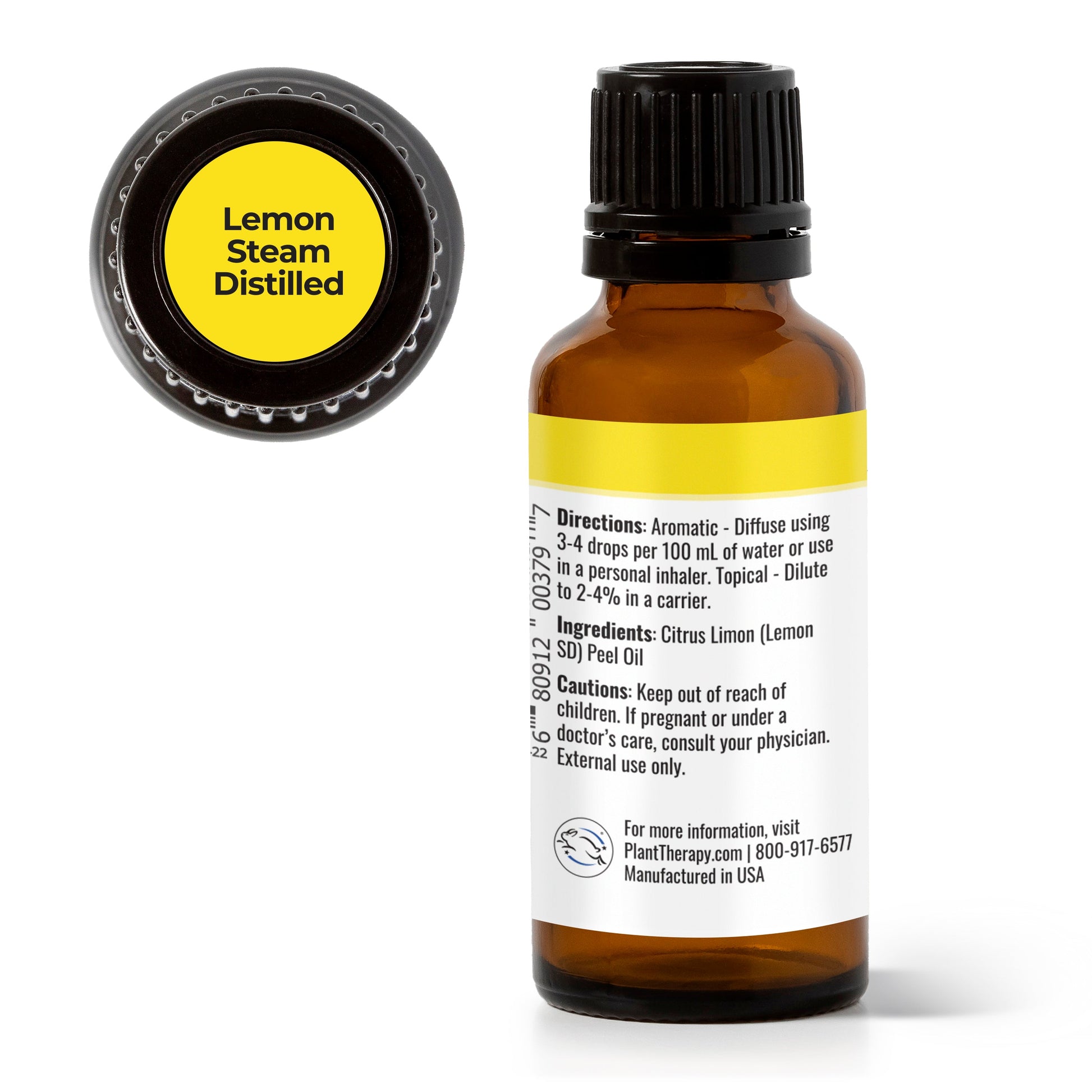 Lemon Steam Distilled Essential Oil - EcoStuff