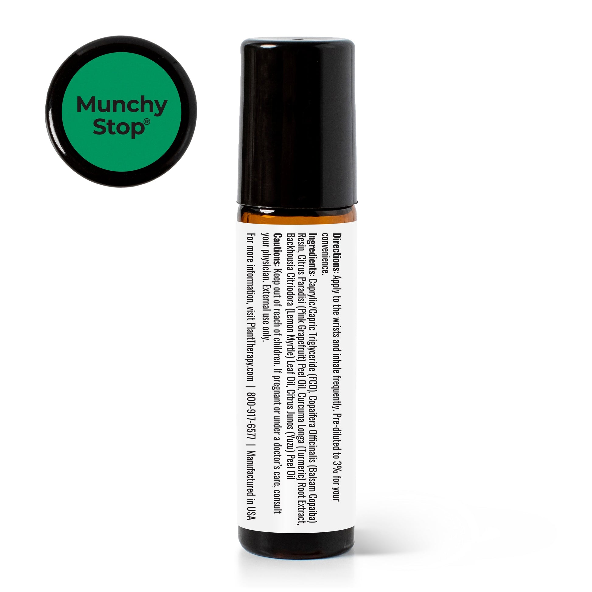 Munchy Stop Essential Oil Blend Pre-Diluted Roll-On - EcoStuff