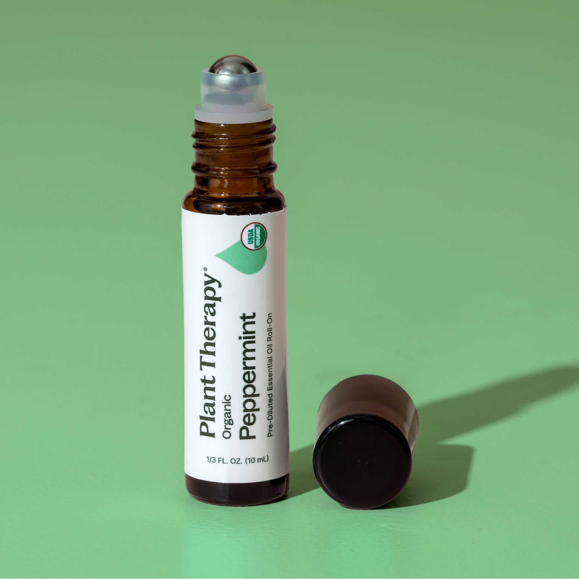 Organic Peppermint Essential Oil Pre - Diluted Roll - On - EcoStuff