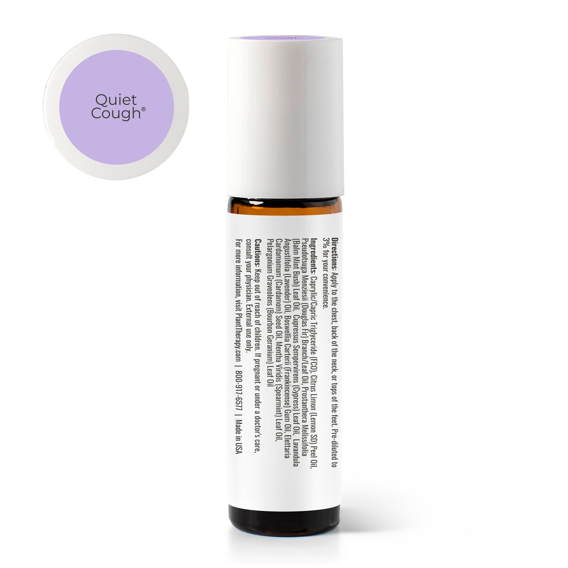 Quiet Cough™ KidSafe Essential Oil Blend Pre - Diluted Roll - On - EcoStuff