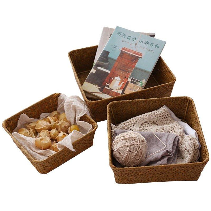 Wicker Basket Storage Box - EcoStuff