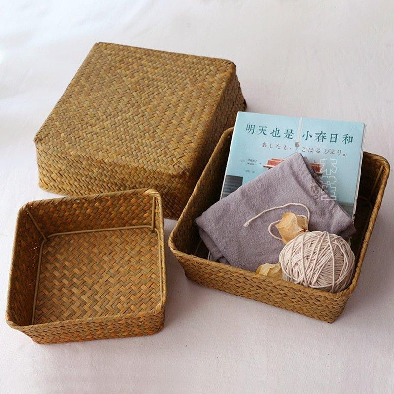 Wicker Basket Storage Box - EcoStuff