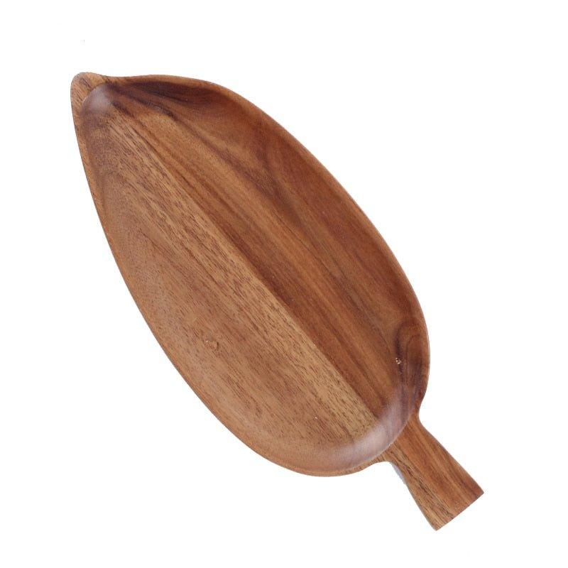 Wooden Leaf Platter Kitchen Sustainable Plates - EcoStuff
